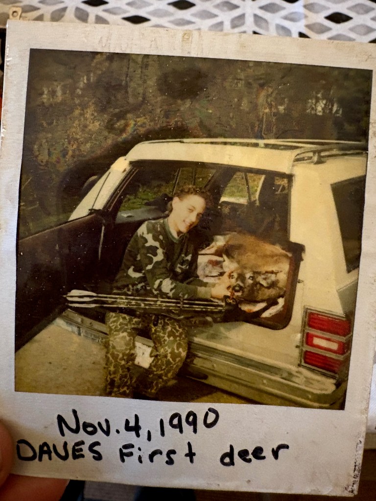 David's first deer, November 4, 1990